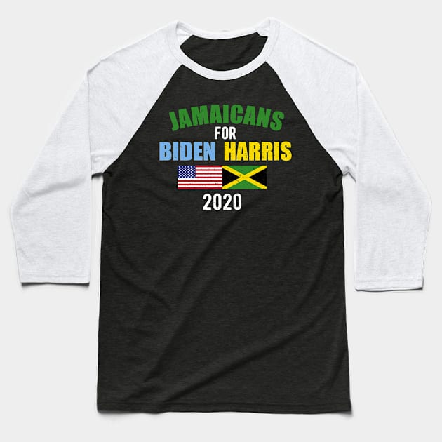 Jamaicans For Biden Harris 2020 Joe Kamala 2020 Baseball T-Shirt by KawaiinDoodle